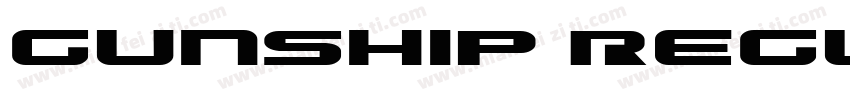 Gunship Regular字体转换